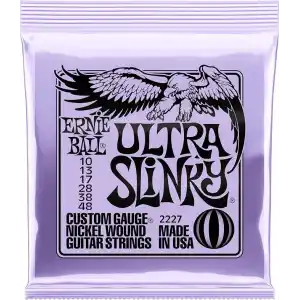 Ernie Ball Ultra Slinky Nickelwound Electric Guitar Strings 10-48 Gauge