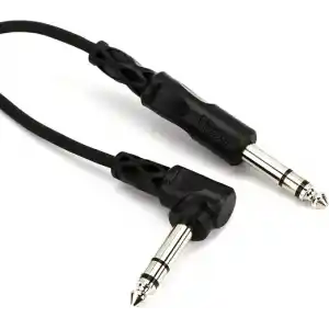 Hosa 1/4 inç TRS (M) - 1/4 inç 90 Açılı TRS (M) Balanslı Kablo 90 cm (CSS-103R)