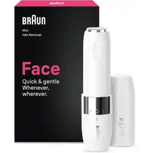 Braun Mini Yüz Tüy Alma Cihazı, hızlı ve nazik, FS1000, Beyaz