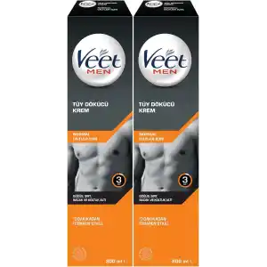 Veet Men Tüy Dökücü Krem Erkeklere Özel, (2 x 200 ML), Tüy Dökücü
