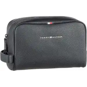Tommy Hilfiger Erkek ESSENTIAL PU WASHBAG Çanta Black Tek Beden