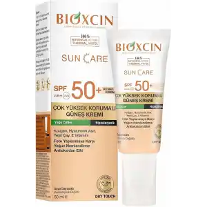 Bioxcin Sun Care Çok Yüksek Korumalı Yağlı Ciltler Için Renkli Güneş Kremi Tinted Spf 50+ 50 Ml