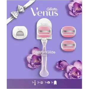 Gillette Venus ComfortGlide Breeze Kadın Tıraş Bıçağı, 3 Yedek Tıraş Bıçakları