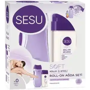 Sesu Roll-On Ağda Mor Makineli Set Soft 2022 Kadınlar İçin