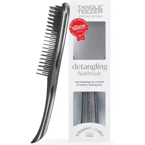 Tangle Teezer Ultimate Detangler Chrome Midnight Silver Gümüş Düz ve Kıvırcık Saçlar için Saç Fırçası Tarak