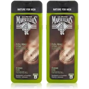 Le Petit Marseillais Men Ardıç Ağacı ve Füjer Men Duş Jeli 400 ml x2
