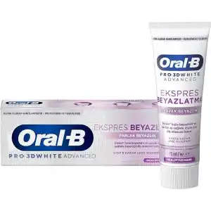 Oral-B Pro 3D White Advanced Ekspres Beyazlık Parlak Beyazlık Diş Macunu 75 ml