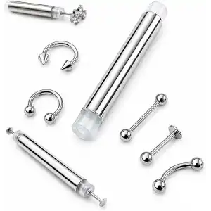 Piercing Topu Takma Ve Çıkarma Aparatı, Figürlü Piercing Takma Ve Çıkarma Aparatı (2mm-3mm TOP)