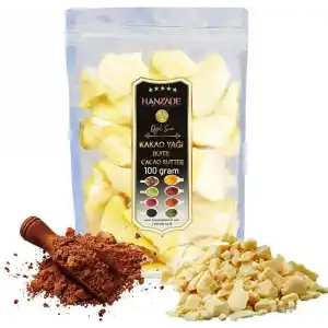 Hanzade Bitkisel Yenilebilir Saf Katı Kakao Yağı 100 Gr