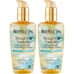 Bioxcin Besleyici Saç Bakım Yağı 150 ml – 9 Çiçek Yağı, B5 Vitamini ve BioComplex B11 ile Kuru ve Yıpranmış Saçlar İçin Yoğun Bakım (2 paketi)
