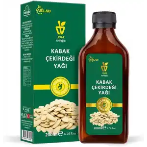 Arifoğlu Arlab Kabak Çekirdeği Yağı 200ml%100 Saf, doğal ve saf içeriğiyle içilebilir. Arlab 100% Pure Pumpkin Seed Oil 200ml
