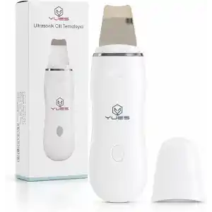 YUES Ultrasonik Cilt Temizleyici Skin Scrubber W-1188, Siyah Nokta ve Gözenek Temizleme Cihazı, 24.000 Titreşim/sn, 2 Modlu Yüz Bakım Spatulası, USB Şarjlı Cilt Bakım Cihazı