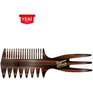 Morgans Pomade Three Way Afro Pomade Comb - 3 Kademeli Profesyonel Tarak
