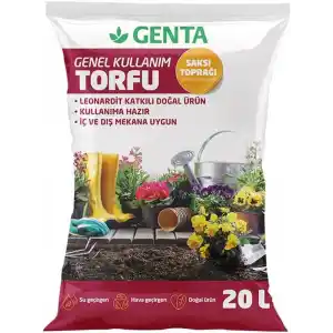 Genta Genel Kullanım Torfu Toprağı 20 Lt