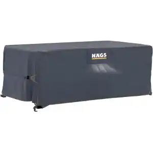 Haegs Bahçe Mobilyası Örtüsü, 300-200-90cm, Ağır Hizmet Oxford Kumaş, Su Geçirmez, Dış Mekan Veranda Masa Örtüsü, Havalandırmalı Masa ve Sandalye Koruma Kılıfı Gri