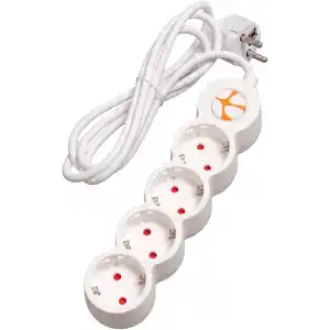 Tunçmatik Powerstrip 4 / Dörtlü Anahtarlı Grup Priz 1.5Mt