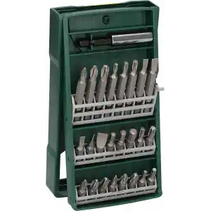 Bosch Professional Accessories X/Line Mini 25 Parça Vidalama Seti, Plastik Kutu, Yeşil