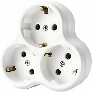 Golyat 3’lü Topraklı Priz Çoklayıcı Fiş,16A, 250V Elektrik Değeri, Maksimum 3600W Güç Kapasitesi, Dayanıklı Plastik Gövde, Güvenli, Elektrik Dağıtımı, Ev, Ofis ve İş Yerleri İçin İdeal
