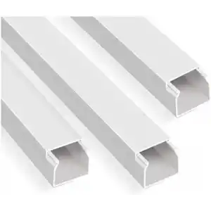 4 Metre (16x16mm) | Kendinden Yapışkanlı Kablo Kanalı | 4m (10 Adet x 40cm) | Kablo Gizleyici