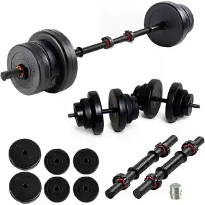 Ecgspor 22 KG Multifonksiyonel Halter ve Dambıl Seti - Ağırlık Fitness