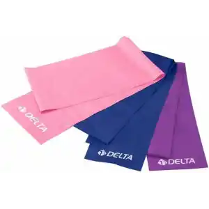 3 Adet Pilates Bandı Plates Egzersiz Direnç Lastiği Seti (Uç Kısmı Açık) AçıkSet-90x7.5