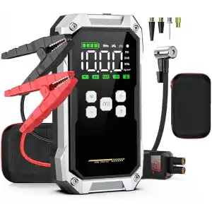 Groove F04 21800 mAh, 6000A Tepe Akımı Profesyonel Akü Takviye Cihazı + Lastik Şişirme Kompresörlü Taşınabilir Jump Starter Dizel ve Benzinli Araçlar İçin