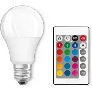 Orret Home 9W LED RGB Ampul – Uzaktan Kumandalı E27 Renkli Aydınlatma Ampulü, Çoklu Renk Modları, Ortam Işığı, Dekoratif RGB Led Ampul
