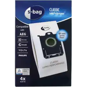 SUPERVAC Philips, Electrolux ile Uyumlu S-Bag Süpürge Torbası 4lü Paket