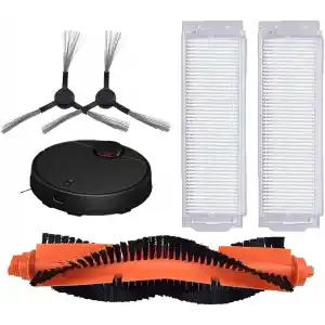 Mi Vacuum Mop Pro (STYJ02YM) / Vacuum Mop P (XMSTJQR2S) ile Uyumlu Filtre,Fırça Yedek Parça Aksesuar Seti-Siyah 5 Parça