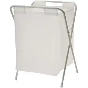 IKEA 50 Litre Beyaz,Katlanır, Çamaşır Sepeti Açılır Kapanır Pratik Kirli Sepeti 50 Lt U42X G43X Y60 cm