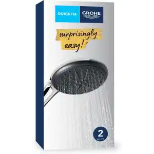 GROHE Vitalio Start 110 El Duşu, 2 Akışlı Yağmur ve Jet Duşu, SmartSwitch, 110mm Yuvarlak Duş Başlığı, Kireç Önleyici Sistem, Krom, 26947001