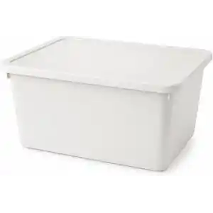 Orret Home 20 Litre Kapaklı Plastik Depolama Kutusu Organizer Kutu Çok Amaçlı Düzenleyici Saklama Kutusu Ev İçi Dolap İçi Oyuncak Kıyafet Banyo Mutfak Organizer Kutusu