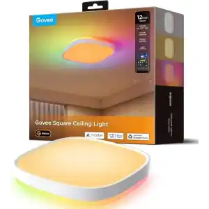 Govee RGBWW + RGBIC Matter Destekli Kare Akıllı Tavan Armatürü - 30 cm