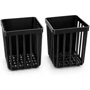 Orret Home 2 Adet Duvara Yapışkanlı Mini Sepet Organizer Diş Fırçası Tarak Kalemlik Çok Amaçlı Banyo Mutfak Ofis Düzenleyici Sepet 8,5 x 8,5 x 11 cm