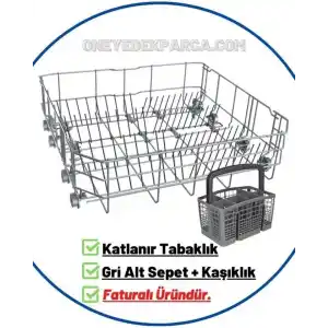 6230 E Bulaşık Makinesi Alt Sepet (gri)