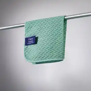 Silva Premium Bulaşık Filesi Balıksırtı Doku 25x25 cm, Mikrofiber Bulaşık Bezi, Az Deterjanla Bol Köpük, Çizmeyen Ovma Gücü, Tencere Tava Cam Porselen İçin, Mint Yeşili