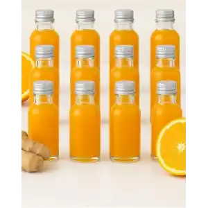 12 Adet Şeffaf Cam Shot Şişesi Sızdırmaz Gümüş Metal Kapaklı Kolonya Koku Süs Çok Amaçlı Şişe 30ml