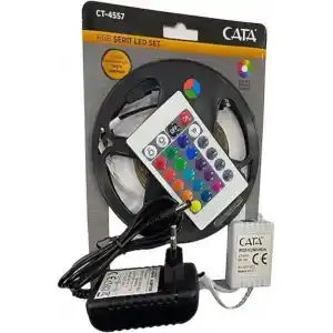 Cata Ct-4557 Rgb Şerit Led Seti (5 Mt Rgb Led+Trafo+Rgb Kumanda)