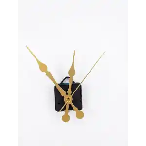 Akar Saat Mekanizması Sessiz Duvar Saat Mekanizması 16 Mm Şaft -akrep-yelkovan-saniye-askılı Gold