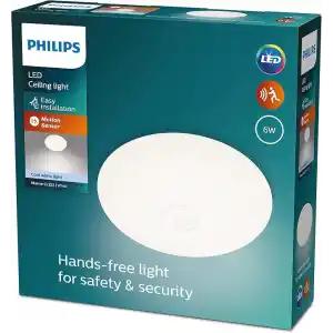 Philips Mauve Hareket Sensörlü Yuvarlak Tavan Lambası 6W 4000K Gün Işığı