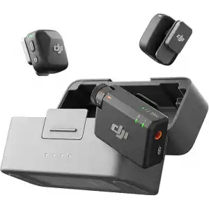 DJI MIC Mini (2Tx + 1 Rx Şarj Kutusu), Ultra Hafif, HQ Ses, 48 Saat Kullanım, Gürültü İptali, Otomatik Limit, Kablosuz Mikrofon, Kamera/Iphone/Android, Vlog, Akış İçin