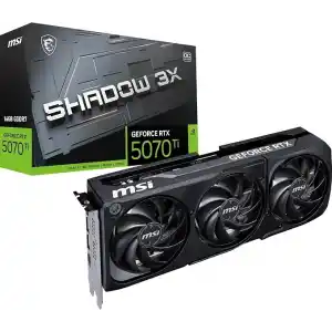 MSI VGA GEFORCE RTX 5070 TI 16G SHADOW 3X OC RTX5070TI 16GB GDRR7 256 B DX12 PCIE 5.0 X16 (3XDP 1XHDMI)