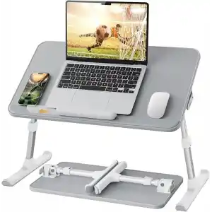 Bix Saiji AL30 Ayarlanabilir Laptop Standı Ergonomik Tasarım 17 İnç Uyumlu Taşınabilir Masa Gri