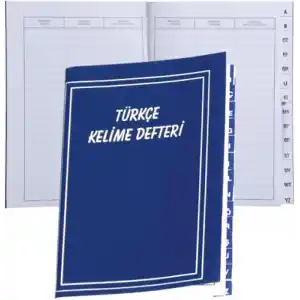 TÜRKÇE KELİME FİHRİSTİ 14x20 PLASTİK KAPAK 56 YAPRAK