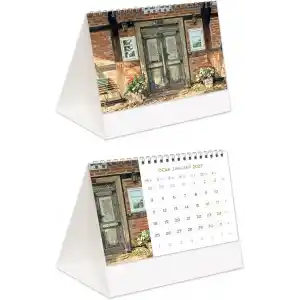 2027 Bir Nefes Piramit Masa Takvimi Masaüstü Takvim 16x15,5 cm