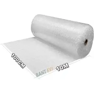 Bant Evi Balonlu Naylon Patpat 100cm Genişlikte Rulo Havalı Eşya Koruma Ambalaj Pat Pat (100cm x 10m)