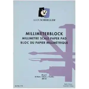 Alex Schoeller Milimetrik Blok A3 20 Sayfa