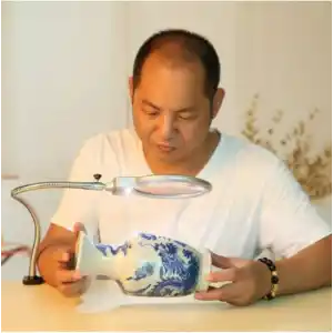 Masa Üstü Işıklı Büyüteç, Çalışma Lambası, Tamirci Büyüteci, 130mm Mercek