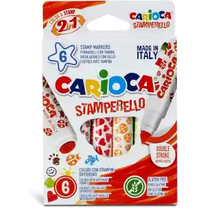 Carioca Stamperello Yıkanabilir Keçeli Boya Kalemi 6’lı