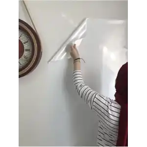 2 Tane Beyaz Akıllı Kağıt Tahta 120x150 Cm Yazı Tahtası Kalem Hediyeli Duvara,cama,tahtaya Uygulanır Beyaz